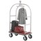 Global Industrial Silver Stainless Steel Bellman Cart Curved Uprights 8 Pneu Casters, 41-1/4L x 24W x 75H 985119SL - alternate 4